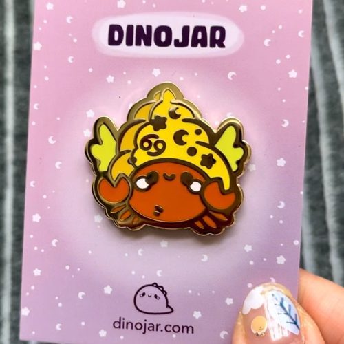 Cancer Hermit Crab Enamel Pin (Seconds Grade)
