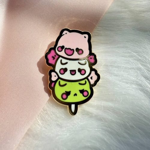 Dango Kitty Enamel Pin (Seconds Grade)