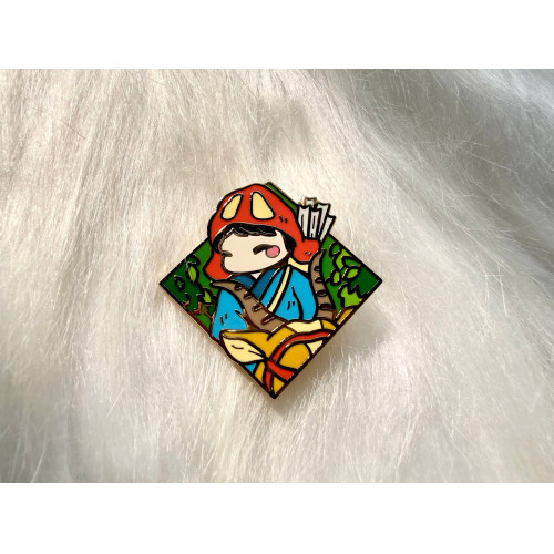 Diamond Ashitaka Enamel Pin (Seconds Grade)