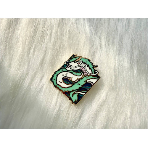Diamond Dragon Haku Enamel Pin (Seconds Grade)