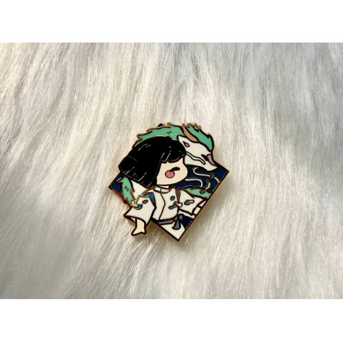 Diamond Haku Enamel Pin (Seconds Grade)