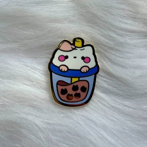 Purrba Tea Enamel Pin (Seconds Grade)