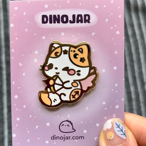 Sagittarius Cat Enamel Pin (Seconds Grade)