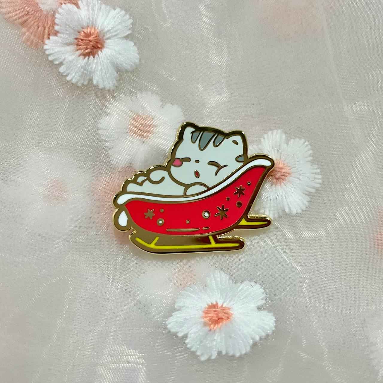 Snooze Sled Enamel Pin (Seconds Grade)