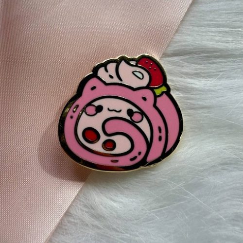 Swiss Purroll Enamel Pin (Seconds Grade)